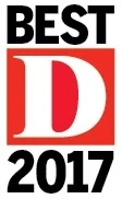 Award badge, 2017: D Magazine, Best Dentist in Dallas TX area