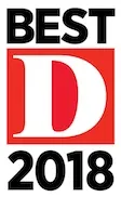 Award badge, 2018: D Magazine, Best Dentist in Dallas TX area