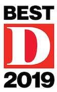 Award badge, 2019: D Magazine, Best Dentist in Dallas TX area